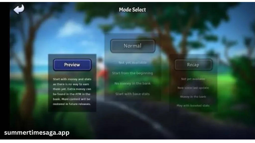 summertime saga Simple and Easy Controls